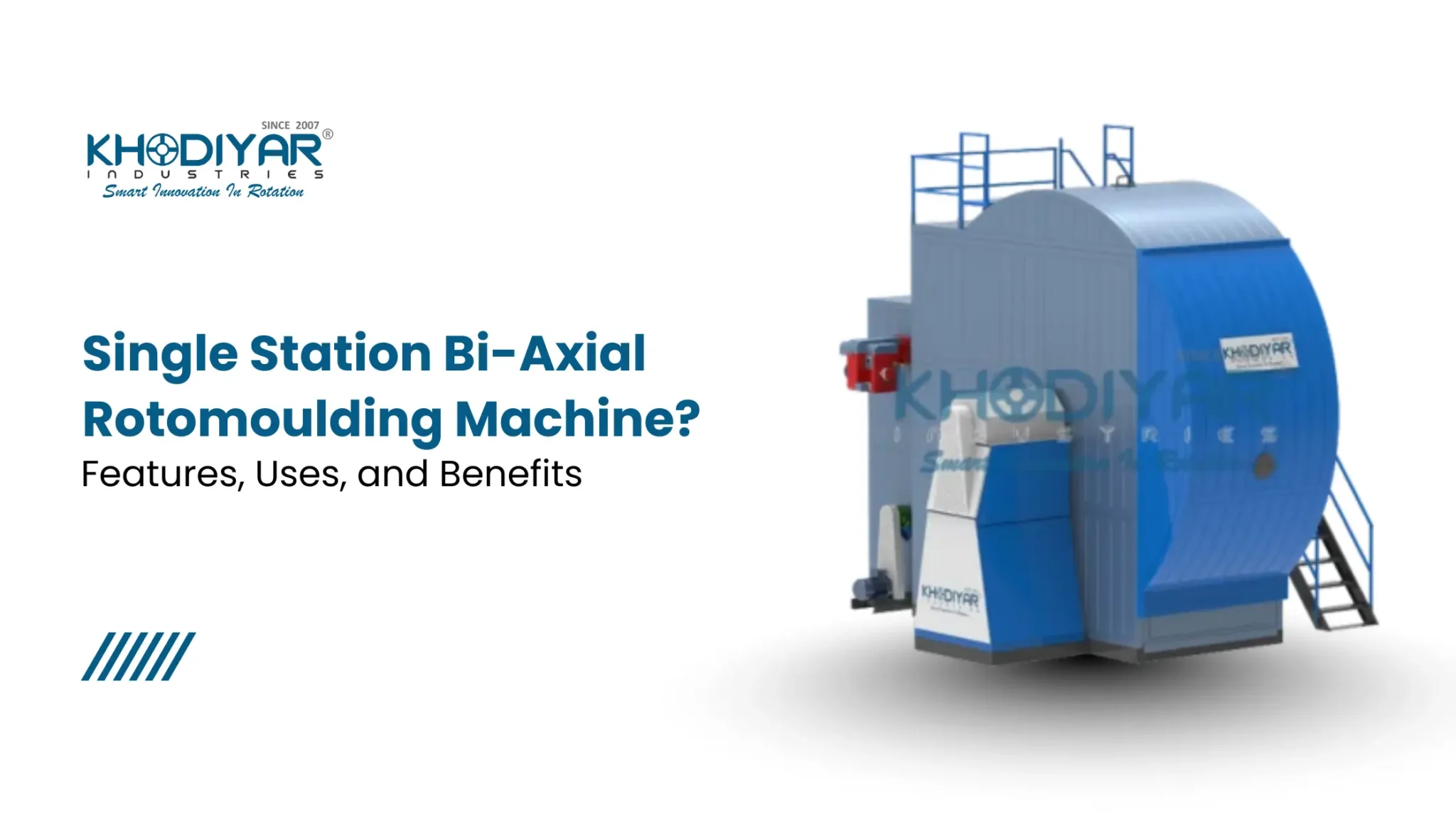 Single Station Bi-Axial Rotomoulding Machine Features, Uses, and Benefits