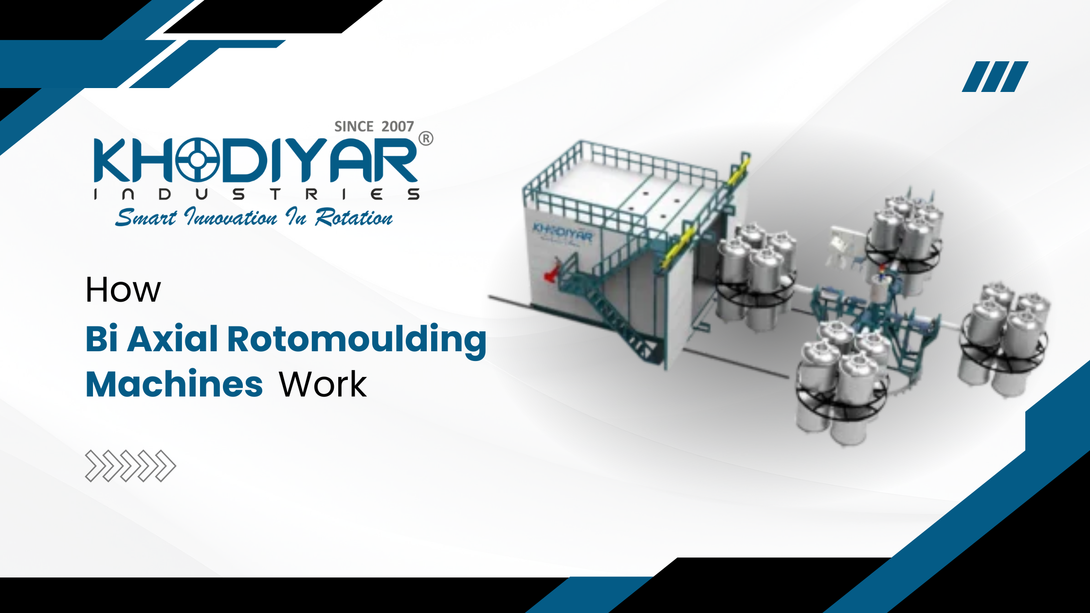 Technology Behind Bi Axial Rotomoulding Machines in Plastic Moulding